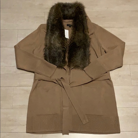 Banana Republic Faux Fur Sweater 